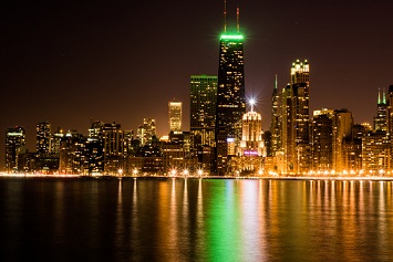 Chicago Skyline Turns Green For National Safety Month Ehs Daily Advisor
