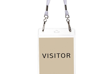 Visitor badge