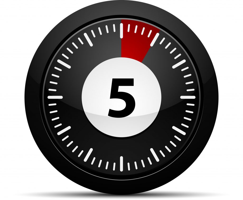 Take control of your time in five minutes or less